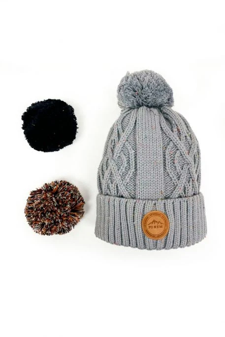 Bonnet FONEM Nopped Bere Grey 4 Bonnet FONEM Nopped Bere Grey – Image 2