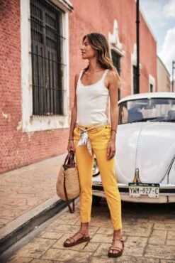 Pantalon FREEMAN PORTER CLAUDIA FELICITA Mimosa
