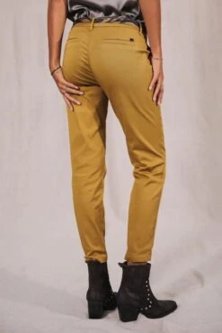 Pantalon FREEMAN PORTER CLAUDIA FELICITAYellow Olive -Magasin De Vêtements De Mode Pour Femmes freeman 25517 f1193 yellow olive 2