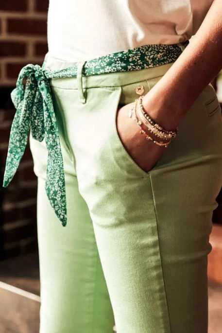 Pantalon FREEMAN PORTER CLAUDIA FELICITA Green 7 Pantalon FREEMAN PORTER CLAUDIA FELICITA Green – Image 5