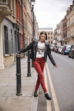 Jean FREEMAN PORTER ALEXA SLIM OIL Henna -Magasin De Vêtements De Mode Pour Femmes freeman 25638 f886 henna 5