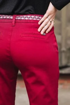 Pantalon FREEMAN PORTER CLAUDIA FELICITA Rhubarb -Magasin De Vêtements De Mode Pour Femmes freeman f231 rhubarb 4