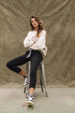 Pantalon FREEMAN PORTER CLAUDIA FELICITA Black -Magasin De Vêtements De Mode Pour Femmes freeman felicita 25517 12 black 5