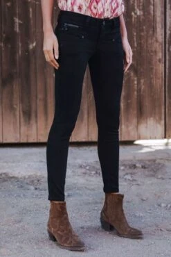 Jean FREEMAN T.PORTER ALEXA CROPPED Black 11 Jean FREEMAN T.PORTER ALEXA CROPPED Black -Magasin De Vêtements De Mode Pour Femmes freeman porter 23046 1