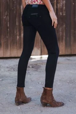 Jean FREEMAN T.PORTER ALEXA CROPPED Black 10 Jean FREEMAN T.PORTER ALEXA CROPPED Black -Magasin De Vêtements De Mode Pour Femmes freeman porter 23046 2