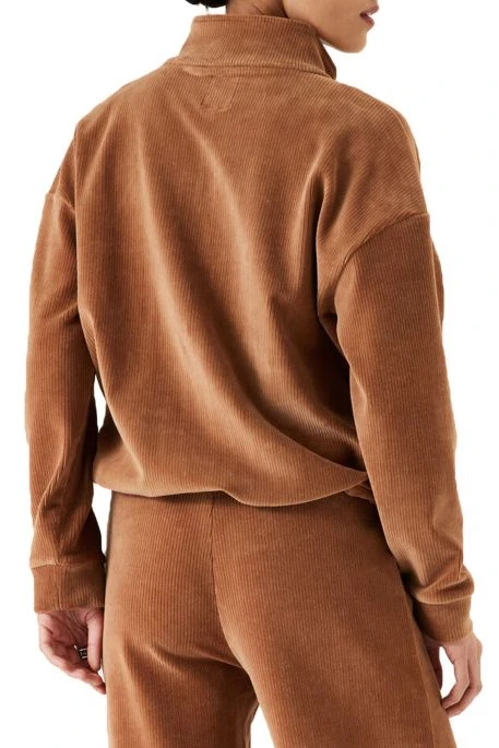 Sweat Zippé GARCIA Honey Brown 5 Sweat Zippé GARCIA Honey Brown – Image 3