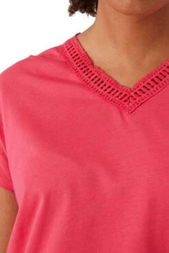 Tee-shirt GARCIA CROCHETÉ Pink