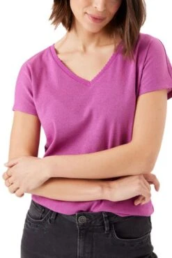Tee-shirt GARCIA LUREX Mauve -Magasin De Vêtements De Mode Pour Femmes garcia g30004 3748 1