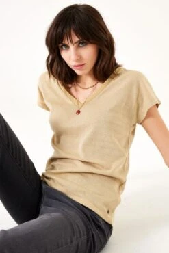 Tee Shirt GARCIA LUREX Iced Coffee -Magasin De Vêtements De Mode Pour Femmes garcia z0016 2094 1