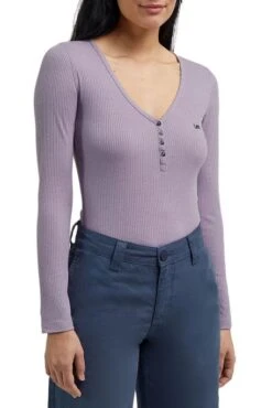 Tee Shirt LEE HENLEY Purple -Magasin De Vêtements De Mode Pour Femmes lee 112341574 2
