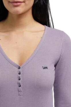 Tee Shirt LEE HENLEY Purple