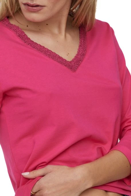 Tee Shirt LEE COOPER ASHIA Fushia 6 Tee Shirt LEE COOPER ASHIA Fushia – Image 4