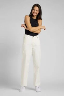 Jeans LEE WIDE Blanc -Magasin De Vêtements De Mode Pour Femmes lee l31z qw 12 1