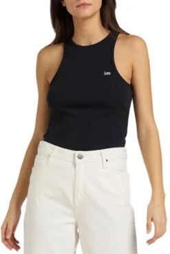 Débardeur LEE RIBBED TANK Black -Magasin De Vêtements De Mode Pour Femmes lee l44q ux 01 2