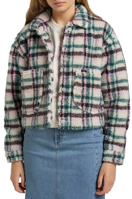 Veste Sherpa LEE Deep Emerald 6 Veste Sherpa LEE Deep Emerald – Image 4