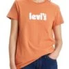Levis Tee Shirt LEVI'S® LOGO PERFECT TEE Orange -Magasin De Vêtements De Mode Pour Femmes levis 17369 19 19 1