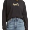 Levis Sweat LEVI'S® GRAPHIC STANDART CREW Caviar -Magasin De Vêtements De Mode Pour Femmes levis 18686 00 56 1