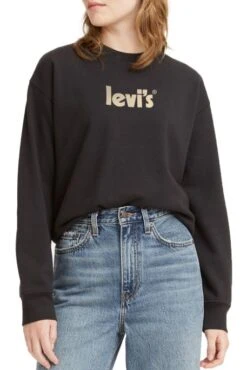 Levis Sweat LEVI'S® GRAPHIC STANDART CREW Caviar