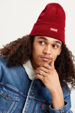 Levis Bonnet LEVI'S® Souple Brodé Dark Bordeaux -Magasin De Vêtements De Mode Pour Femmes levis 230791 84 1