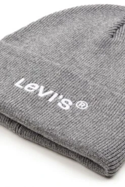 Levis Bonnet LEVI'S® Wordmark Beanie Regular Grey -Magasin De Vêtements De Mode Pour Femmes levis 233754 55 4