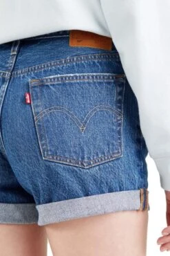 Short LEVIS® 501® HEMMED Troy Scraped