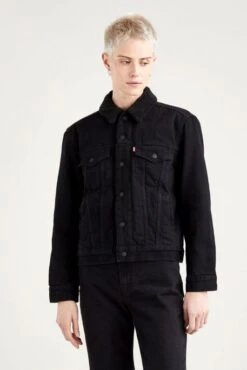 Levis Veste Sherpa LEVI'S® TRUCKER Yes Black -Magasin De Vêtements De Mode Pour Femmes levis 36137 00 15 4