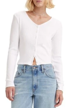 Levis Tee-shirt LEVI'S MONICA White -Magasin De Vêtements De Mode Pour Femmes levis a7194 00 01 2