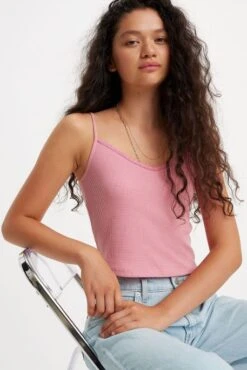 Levis Débardeur LEVI'S® DRY GOODS Rose -Magasin De Vêtements De Mode Pour Femmes levis a7325 00 02 1