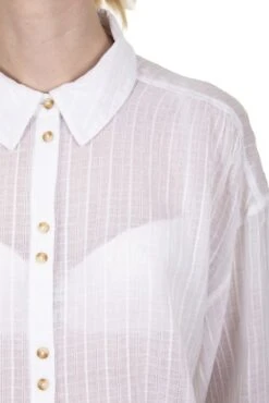Chemisier TEDDY SMITH CKAT Middle White -Magasin De Vêtements De Mode Pour Femmes mg 0064 3
