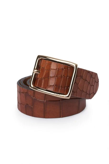 Ceinture SALSA GUADIANA CROCO Brown 4 Ceinture SALSA GUADIANA CROCO Brown – Image 2