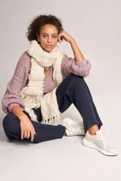 Echarpe SALSA TRESSEE Ecru -Magasin De Vêtements De Mode Pour Femmes salsa 124525 0071 1