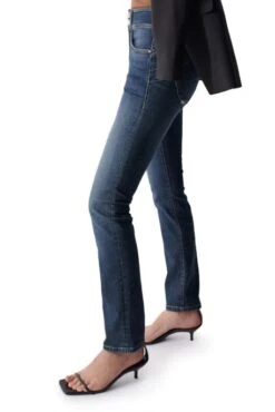 Jean SALSA SECRET PUSH IN SLIM Blue Délavé