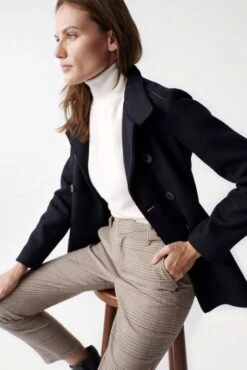 Caban SALSA TISSU Noir