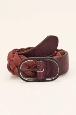 Ceinture SALSA TRESSEE Rouge