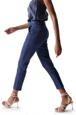 Pantalon SALSA CHINO CROPPED Chambray -Magasin De Vêtements De Mode Pour Femmes salsa 21005507 8503 4