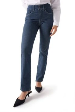 Jean SALSA SECRET PUSH IN STRAIGHT Green Cast -Magasin De Vêtements De Mode Pour Femmes salsa 21006850 856 2