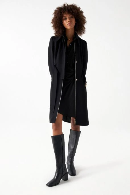 Trench SALSA GABARDINE Noir 6 Trench SALSA GABARDINE Noir – Image 4