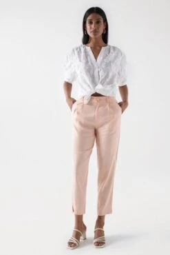 Pantalon Chino SALSA SLIM FIT Saumon -Magasin De Vêtements De Mode Pour Femmes salsa 21008081 610 1