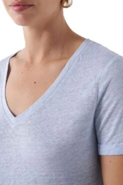 Tee Shirt SALSA EN LIN Blue -Magasin De Vêtements De Mode Pour Femmes salsa 21008469 820 3