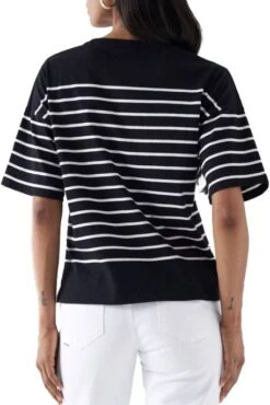 Tee-shirt SALSA Noir Raye Blanc -Magasin De Vêtements De Mode Pour Femmes salsa 26797 2