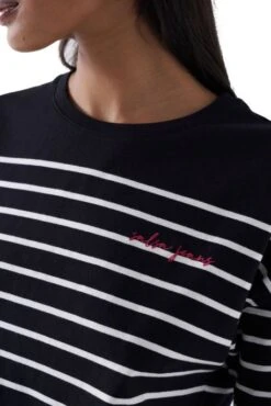 Tee-shirt SALSA Noir Raye Blanc -Magasin De Vêtements De Mode Pour Femmes salsa 26797 3