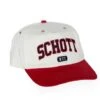 Casquette SCHOTT UNIVERSITY Blanc/Rouge -Magasin De Vêtements De Mode Pour Femmes schott 24805 1