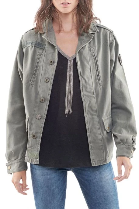 Veste LE TEMPS DES CERISES MILITARIE Khaki 3 Veste LE TEMPS DES CERISES MILITARIE Khaki