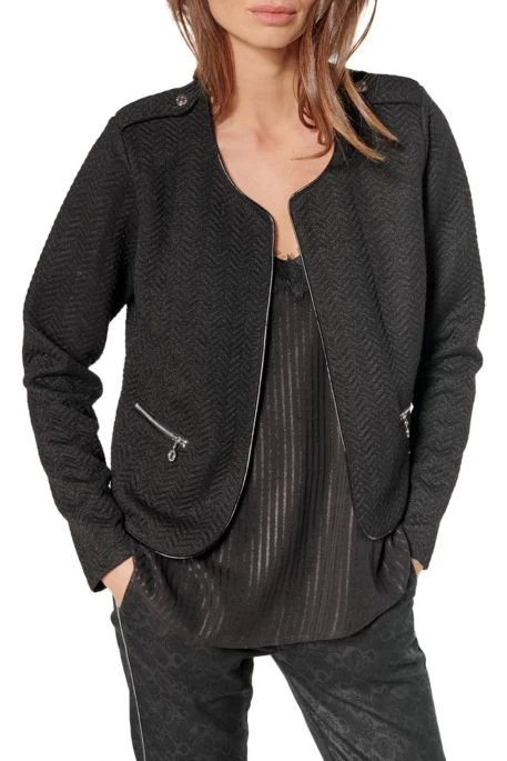 Veste LE TEMPS DES CERISES MARJO Black 5 Veste LE TEMPS DES CERISES MARJO Black – Image 3