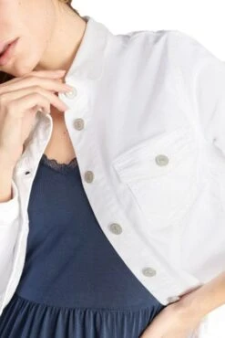 Blouson En Jean LE TEMPS DES CERISES LILLY White