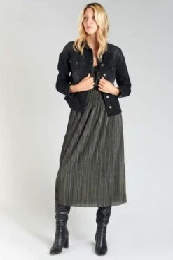 Blouson En Jean LE TEMPS DES CERISES LILLY Black -Magasin De Vêtements De Mode Pour Femmes tdc 25873 3