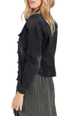 Blouson En Jean LE TEMPS DES CERISES LILLY Black -Magasin De Vêtements De Mode Pour Femmes tdc 25873 4