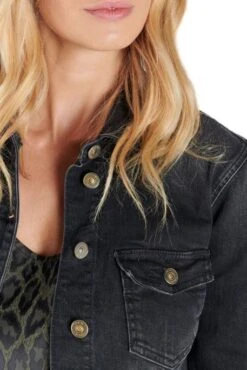 Blouson En Jean LE TEMPS DES CERISES LILLY Black -Magasin De Vêtements De Mode Pour Femmes tdc 25873 5
