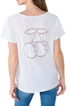LE TEMPS DES CERISES Tee Shirt TEMPS DES CERISES ISABELLA White -Magasin De Vêtements De Mode Pour Femmes tdc fisabella0000mc 1001 white 3