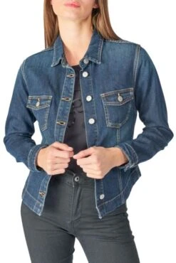 Blouson En Jean LE TEMPS DES CERISES LILLY Blue